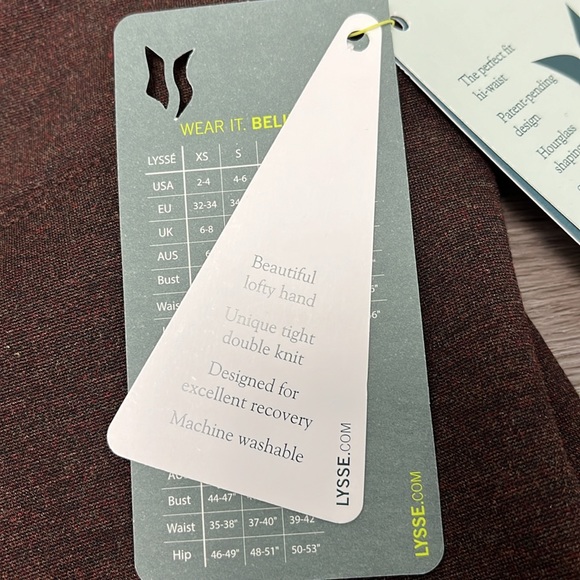 Lysse Women’s signature center seam brown leggings- NWT size small - Picture 7 of 12